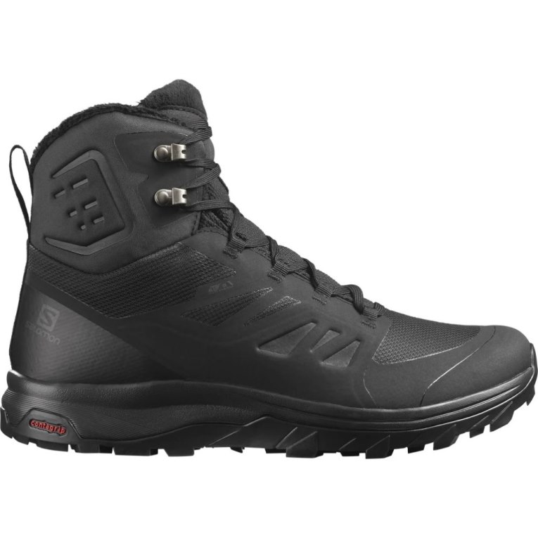 Black Salomon Outblast Thinsulate Climasalomon Waterproof Men\'s Winter Boots | IE HZ0653